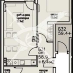 Тристаен апартамент в Бургас, Сарафово - 65 кв.м за 579 €/кв.м - Снимка #1