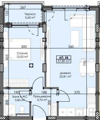 Двустаен апартамент в Пловдив, Тракия - 71 кв.м за 980 €/кв.м - Снимка #1