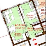 Двустаен апартамент в Бургас, Сарафово - 53 кв.м за 1580 €/кв.м - Снимка #1