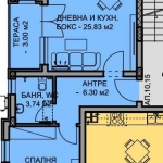 Двустаен апартамент в Пловдив, Остромила - 77 кв.м за 1130 €/кв.м - Снимка #1