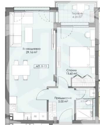 Двустаен апартамент в Пловдив, Остромила - 73 кв.м за 1053 €/кв.м - Снимка #1