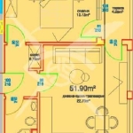 Двустаен апартамент в Бургас, Меден рудник - зона А - 60 кв.м за 880 €/кв.м - Снимка #1