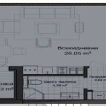 Едностаен апартамент в Пловдив, Гагарин - 51 кв.м за 529 €/кв.м - Снимка #1