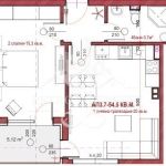 Двустаен апартамент в Велинград - 55 кв.м за 663 €/кв.м - Снимка #1