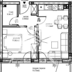 Двустаен апартамент в Пловдив, Беломорски - 60 кв.м за 1087 €/кв.м - Снимка #1