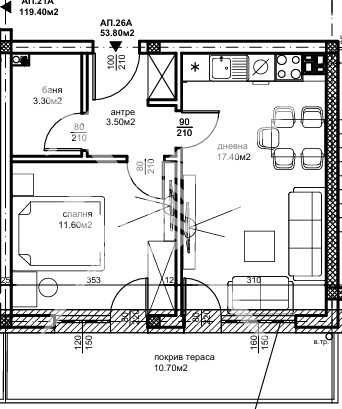 Двустаен апартамент в Пловдив, Беломорски - 60 кв.м за 1087 €/кв.м - Снимка #1
