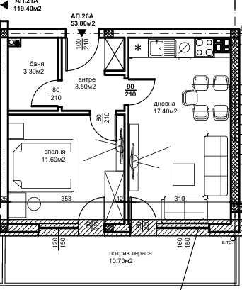 Двустаен апартамент в Пловдив, Беломорски - 61 кв.м за 512 €/кв.м - Снимка #1