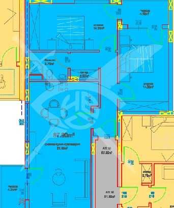 Тристаен апартамент в Бургас, Меден рудник - зона А - 102 кв.м за 506 €/кв.м - Снимка #1