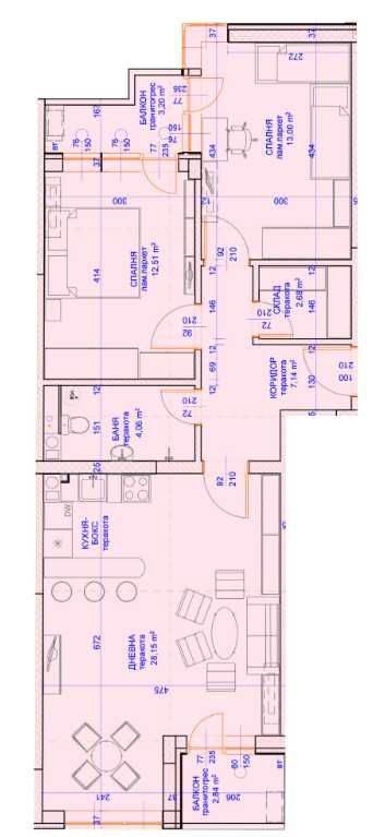 Тристаен апартамент в Пловдив, Кючук Париж - 103 кв.м за 856 €/кв.м - Снимка #1
