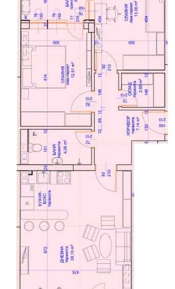 Тристаен апартамент в Пловдив, Остромила - 103 кв.м за 856 €/кв.м - Снимка #1