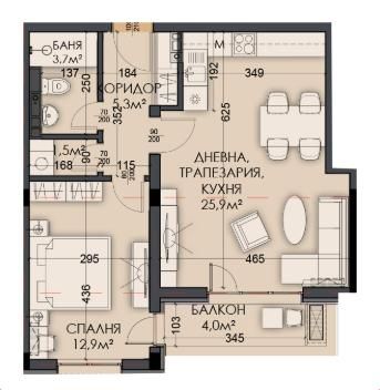 Мезонет в Варна, Виница - 152 кв.м за 894 €/кв.м - Снимка #1