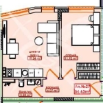 Двустаен апартамент в София, Хладилника - 54 кв.м за 472 €/кв.м - Снимка #1