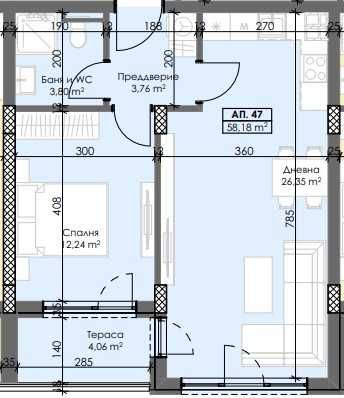 Двустаен апартамент в Пловдив, Тракия - 72 кв.м за 1092 €/кв.м - Снимка #1