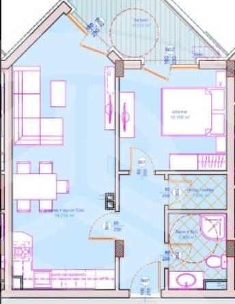 Двустаен апартамент в Бургас, Сарафово - 69 кв.м за 637 €/кв.м - Снимка #1