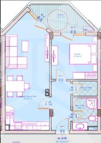 Двустаен апартамент в Бургас, Сарафово - 69 кв.м за 637 €/кв.м - Снимка #1