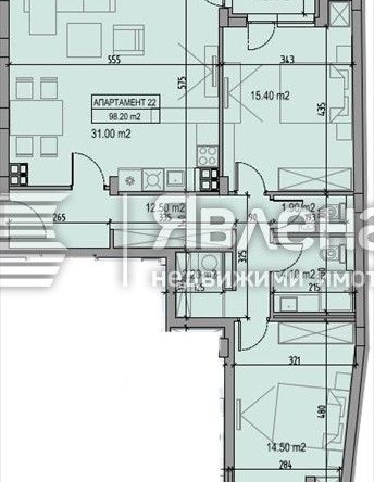 Тристаен апартамент в София, Сухата река - 113 кв.м за 1723 €/кв.м - Снимка #1
