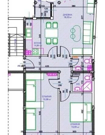 Тристаен апартамент в Русе, Център - 128 кв.м за 714 €/кв.м - Снимка #1