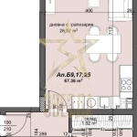 Двустаен апартамент в Пловдив, Тракия - 80 кв.м за 741 €/кв.м - Снимка #1