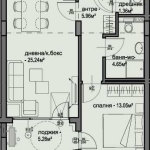 Двустаен апартамент в София, Център - 73 кв.м за 1572 €/кв.м - Снимка #1