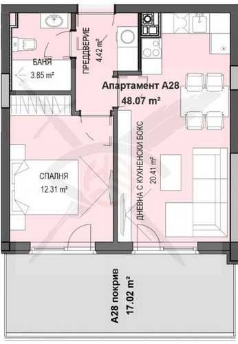 Двустаен апартамент в София, Кръстова вада - 72 кв.м за 1532 €/кв.м - Снимка #1