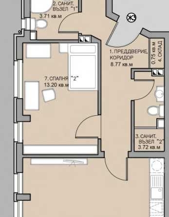 Тристаен апартамент в Пловдив, Остромила - 115 кв.м за 1109 €/кв.м - Снимка #1