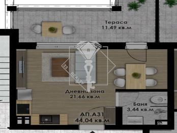 Едностаен апартамент в Пловдив, Остромила - 52 кв.м за 748 €/кв.м - Снимка #1