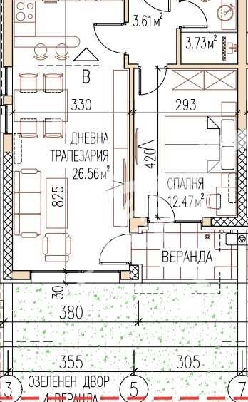 Двустаен апартамент в Пловдив, Остромила - 64 кв.м за 1163 €/кв.м - Снимка #1