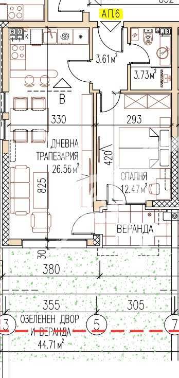 Двустаен апартамент в Пловдив, Остромила - 64 кв.м за 1163 €/кв.м - Снимка #1