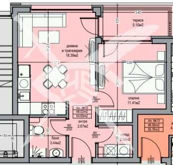 Двустаен апартамент в Бургас, Долно Езерово - 61 кв.м за 968 €/кв.м - Снимка #1