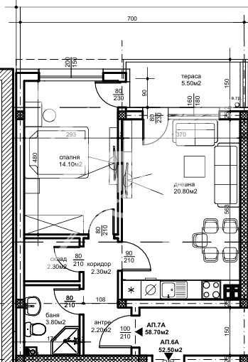 Двустаен апартамент в Пловдив, Беломорски - 67 кв.м за 1092 €/кв.м - Снимка #1