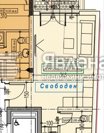 Едностаен апартамент в Варна, Колхозен пазар - 48 кв.м за 1412 €/кв.м - Снимка #1