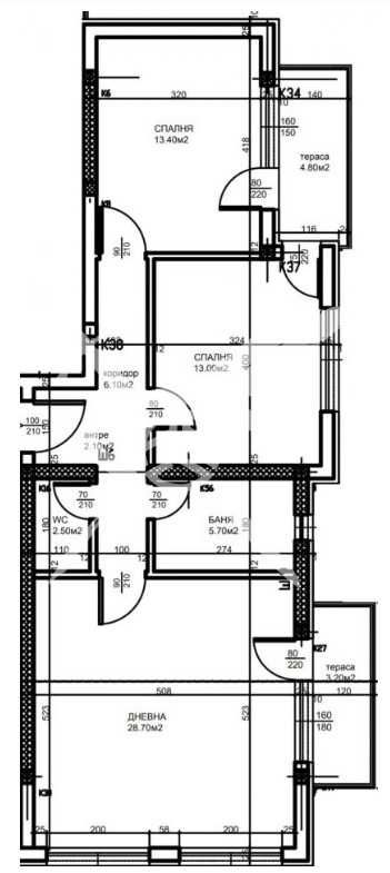 Тристаен апартамент в Пловдив, Тракия - 109 кв.м за 1202 €/кв.м - Снимка #1