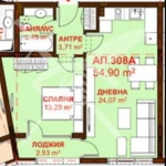 Двустаен апартамент в Бургас, Сарафово - 54 кв.м за 1602 €/кв.м - Снимка #1