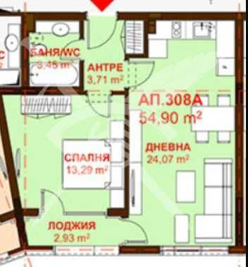 Двустаен апартамент в Бургас, Сарафово - 54 кв.м за 1602 €/кв.м - Снимка #1