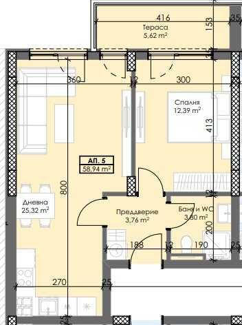 Двустаен апартамент в Пловдив, Тракия - 69 кв.м за 985 €/кв.м - Снимка #1