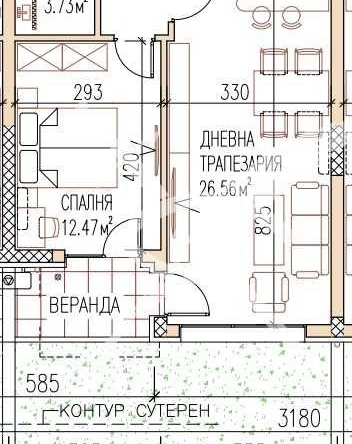 Двустаен апартамент в Пловдив, Остромила - 62 кв.м за 1161 €/кв.м - Снимка #1