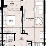 Двустаен апартамент в Бургас, Изгрев - 64 кв.м за 733 €/кв.м - Снимка #1