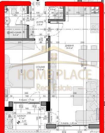 Двустаен апартамент в Варна, Владислав Варненчик - 65 кв.м за 1354 €/кв.м - Снимка #1