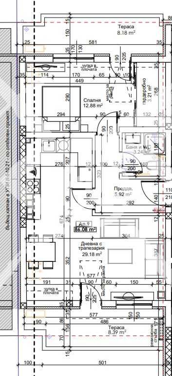 Двустаен апартамент в Пловдив, Тракия - 99 кв.м за 1052 €/кв.м - Снимка #1
