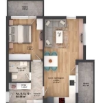 Двустаен апартамент в Пловдив, Кършияка - 77 кв.м за 991 €/кв.м - Снимка #1