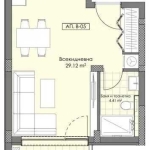 Едностаен апартамент в Пловдив, Остромила - 53 кв.м за 982 €/кв.м - Снимка #1