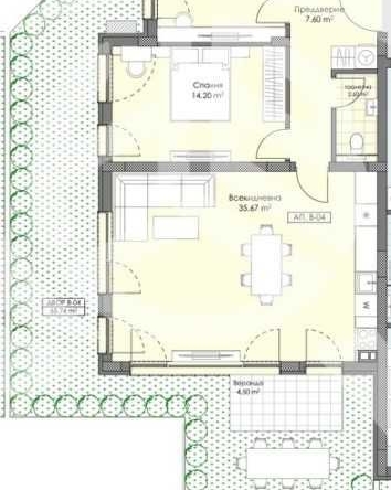 Тристаен апартамент в Пловдив, Остромила - 106 кв.м за 1437 €/кв.м - Снимка #1
