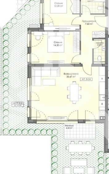Тристаен апартамент в Пловдив, Остромила - 106 кв.м за 1437 €/кв.м - Снимка #1