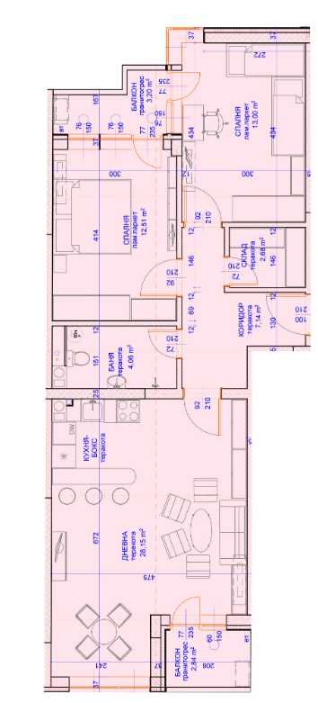 Тристаен апартамент в Пловдив, Кючук Париж - 98 кв.м за 854 €/кв.м - Снимка #1