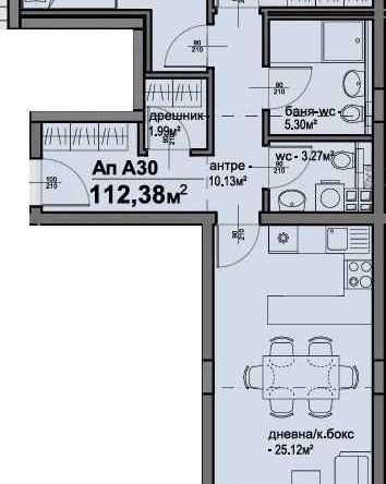 Тристаен апартамент в София, Люлин 5 - 112 кв.м за 1556 €/кв.м - Снимка #1