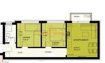 Тристаен апартамент в Варна, Възраждане 3 - 80 кв.м за 1288 €/кв.м - Снимка #1