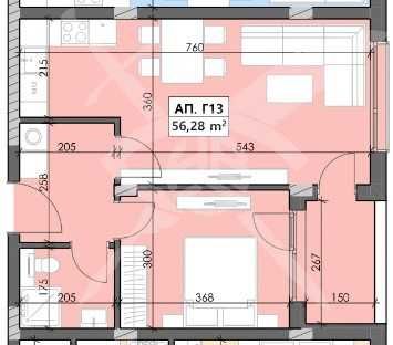 Двустаен апартамент в Пловдив, Кършияка - 69 кв.м за 1208 €/кв.м - Снимка #1