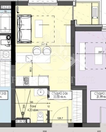 Едностаен апартамент в Велинград - 35 кв.м за 920 €/кв.м - Снимка #1