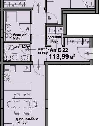 Тристаен апартамент в София, Люлин 5 - 114 кв.м за 1550 €/кв.м - Снимка #1