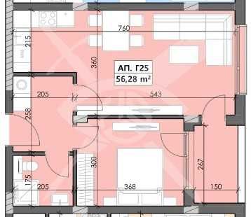 Двустаен апартамент в Пловдив, Кършияка - 69 кв.м за 617 €/кв.м - Снимка #1